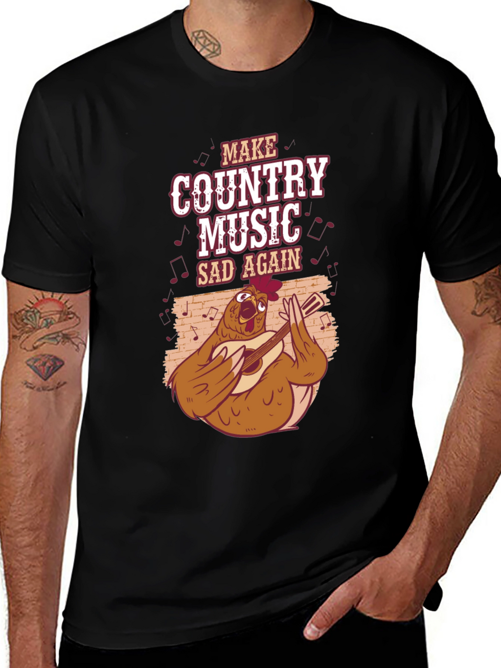 Country Music Chicken T-Shirt - Unisex