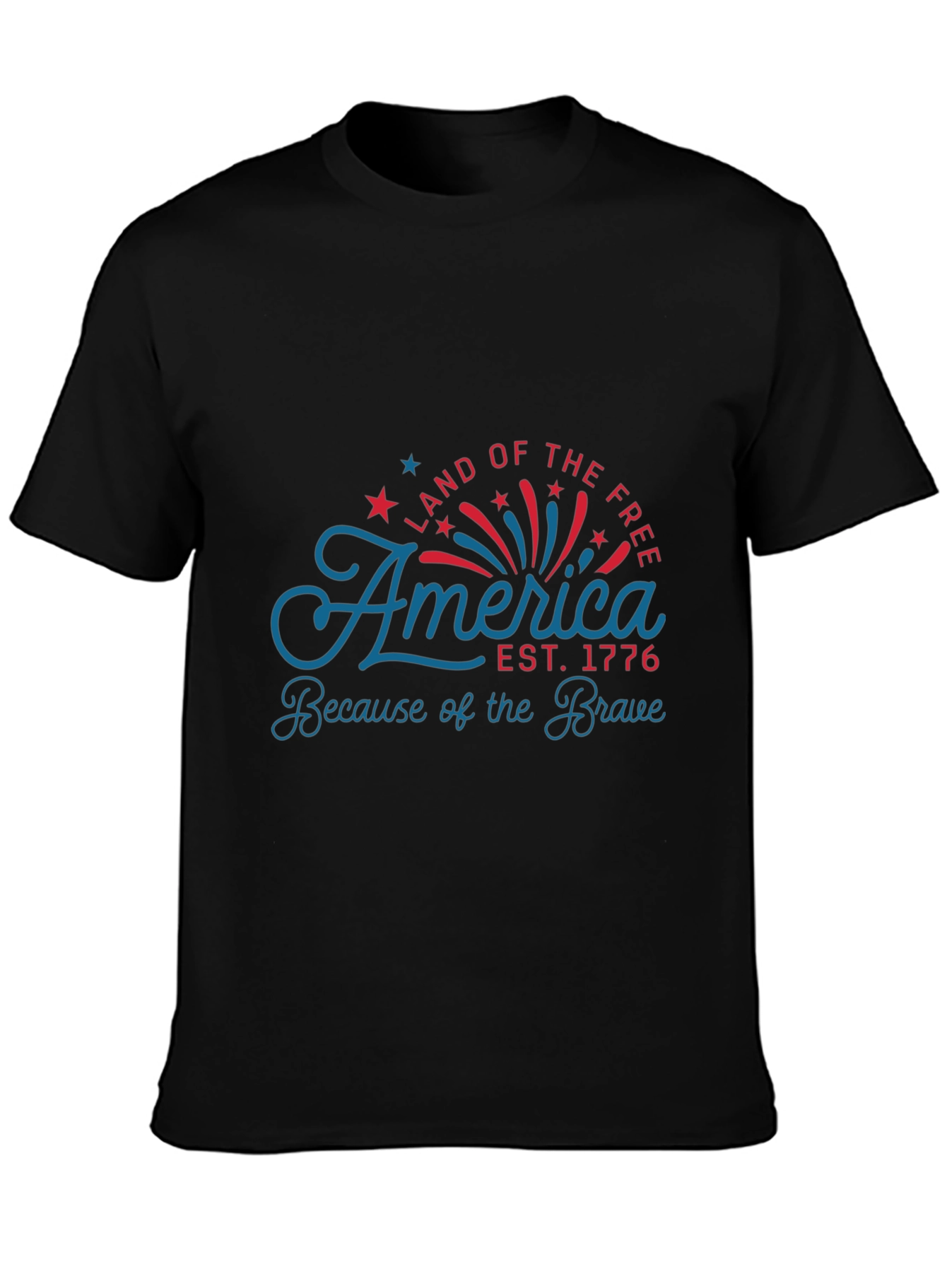 Patriotic America Graphic Tee - Land of the Free