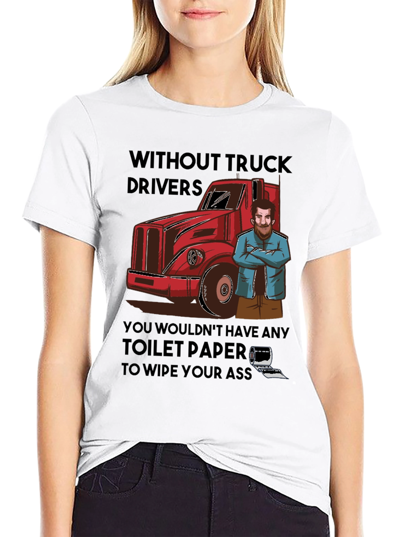 Truck Driver Toilet Paper T-Shirt