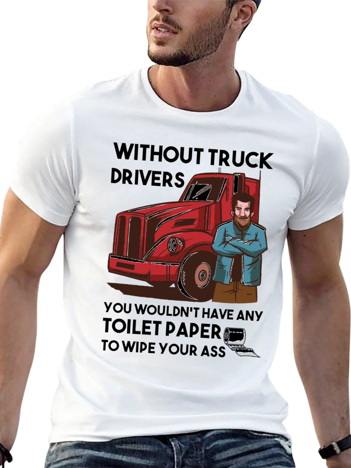 Truck Driver Toilet Paper T-Shirt
