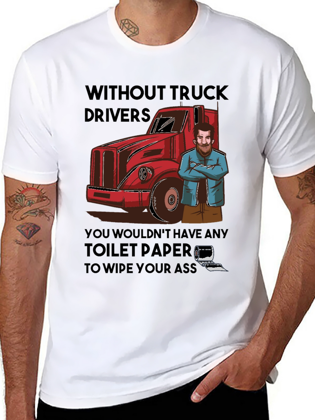 Truck Driver Toilet Paper T-Shirt
