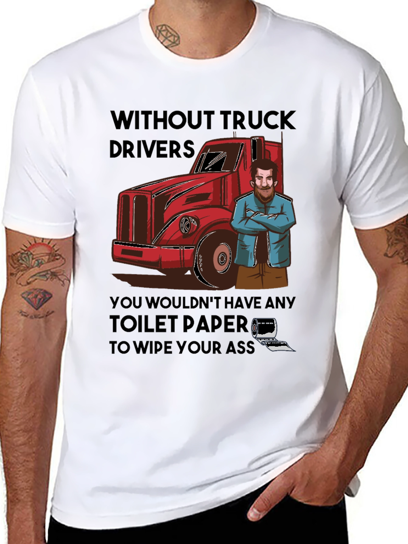 Truck Driver Toilet Paper T-Shirt
