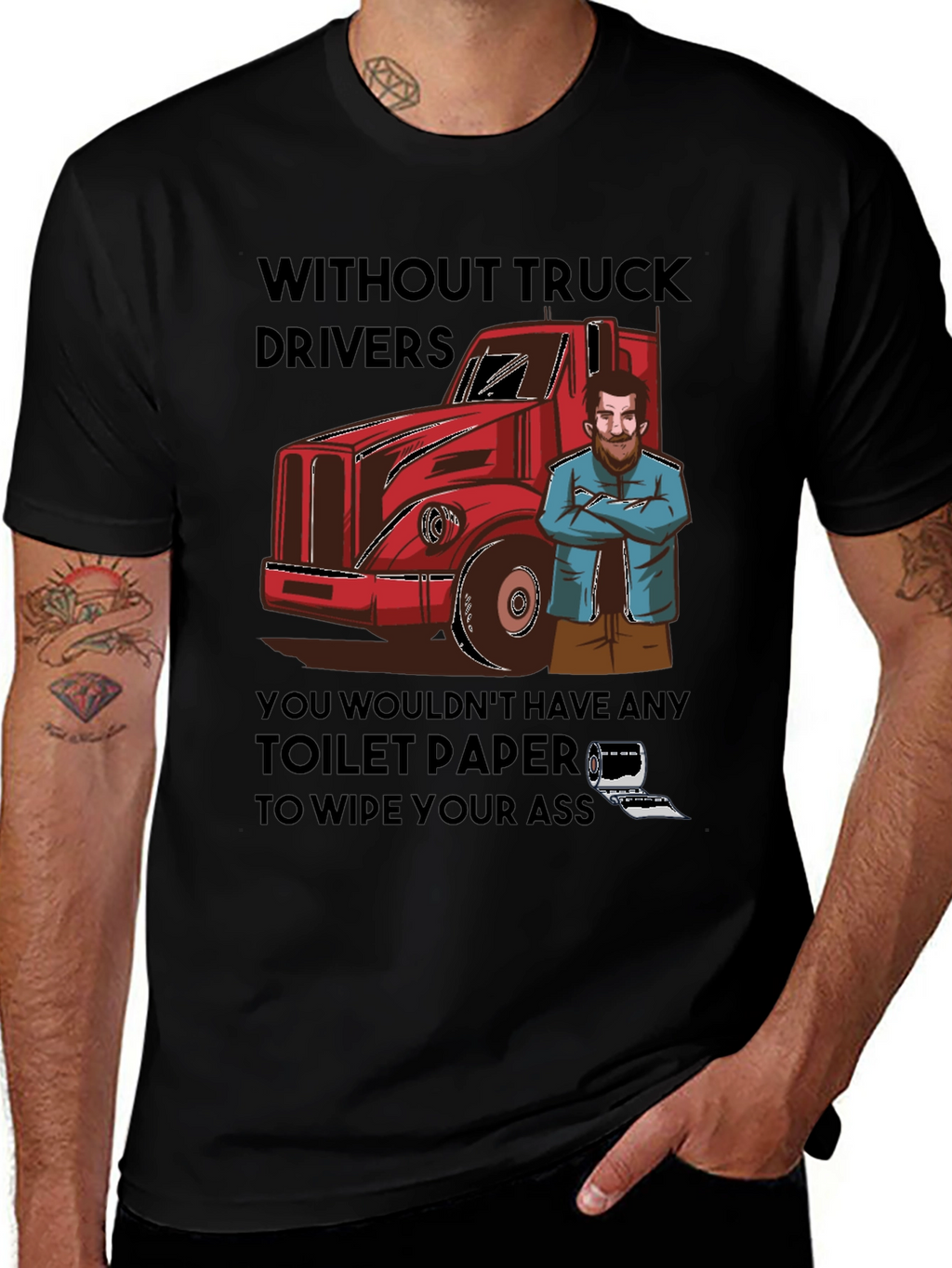 Truck Driver Toilet Paper T-Shirt
