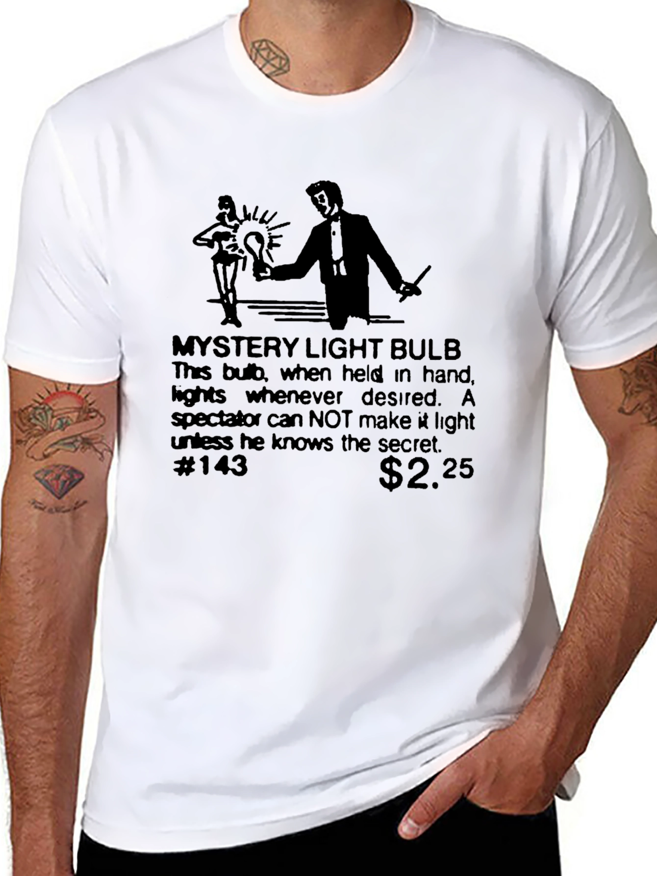 Mystery Light Bulb Graphic T-Shirt