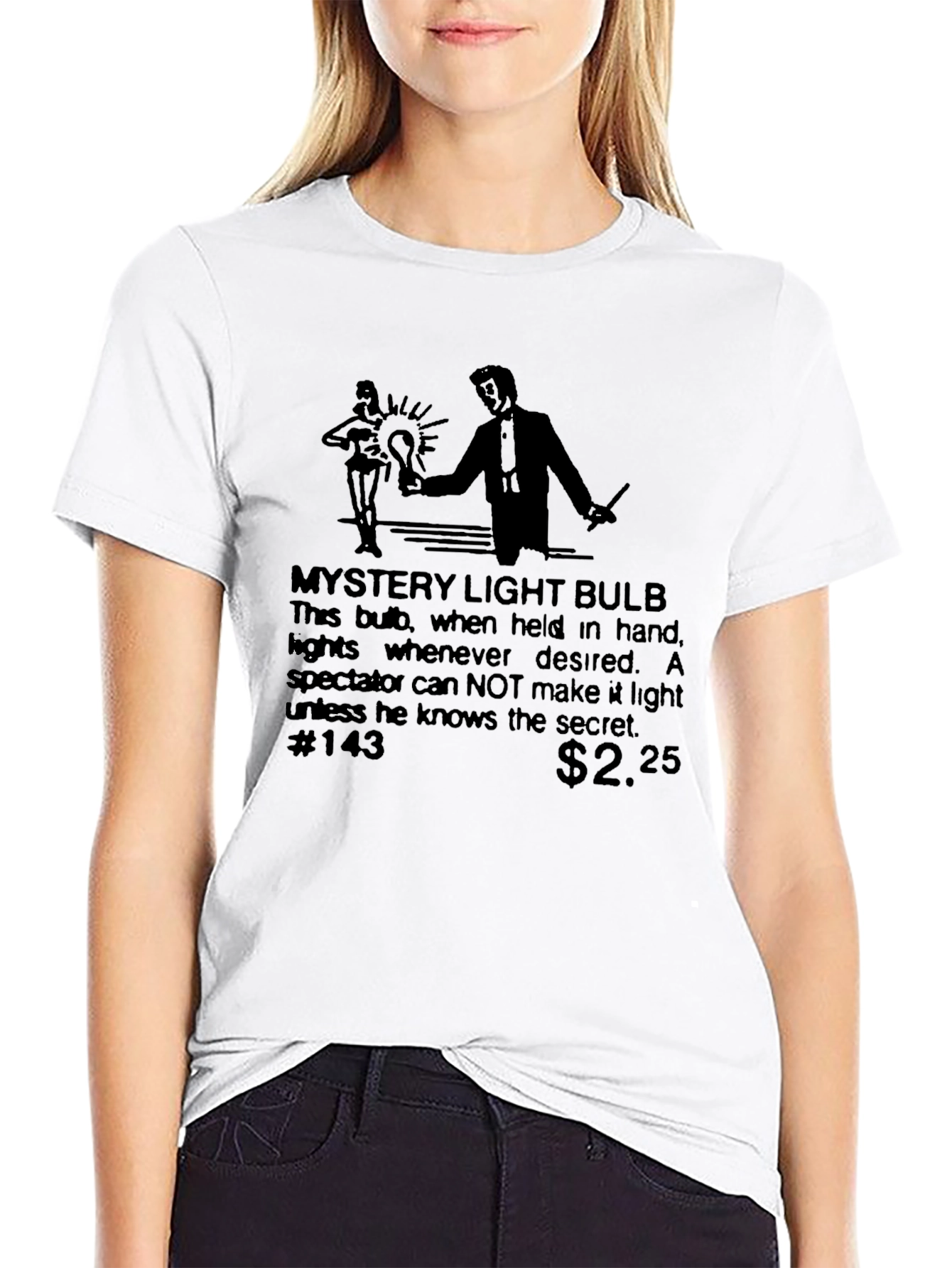 Mystery Light Bulb Graphic T-Shirt