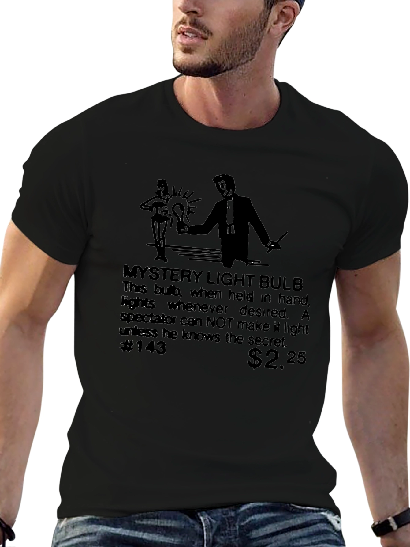 Mystery Light Bulb Graphic T-Shirt
