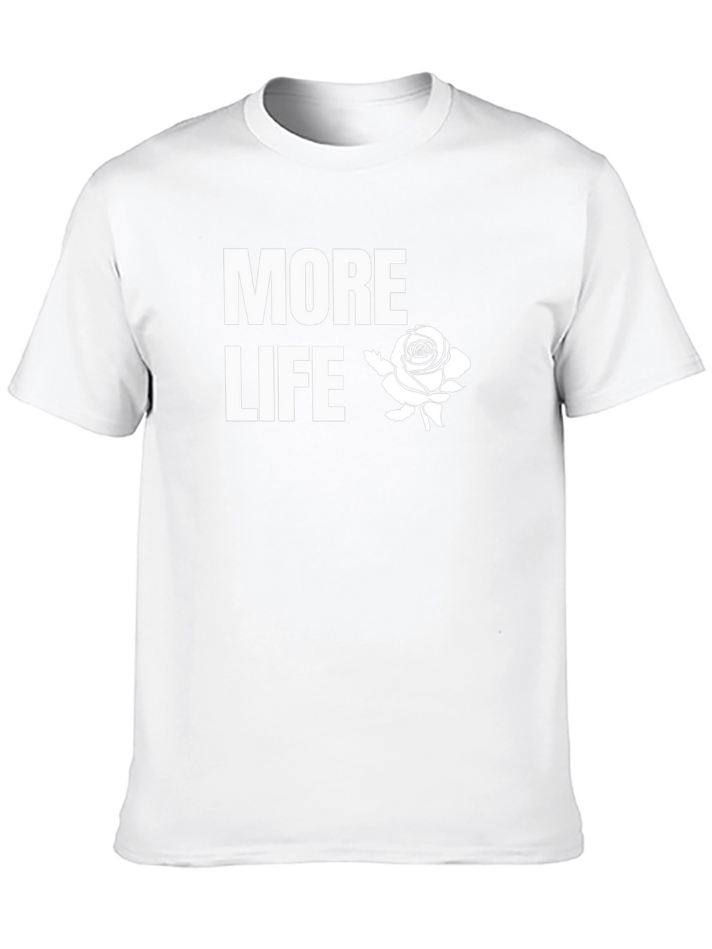 More Life Rose Graphic T-Shirt - Black