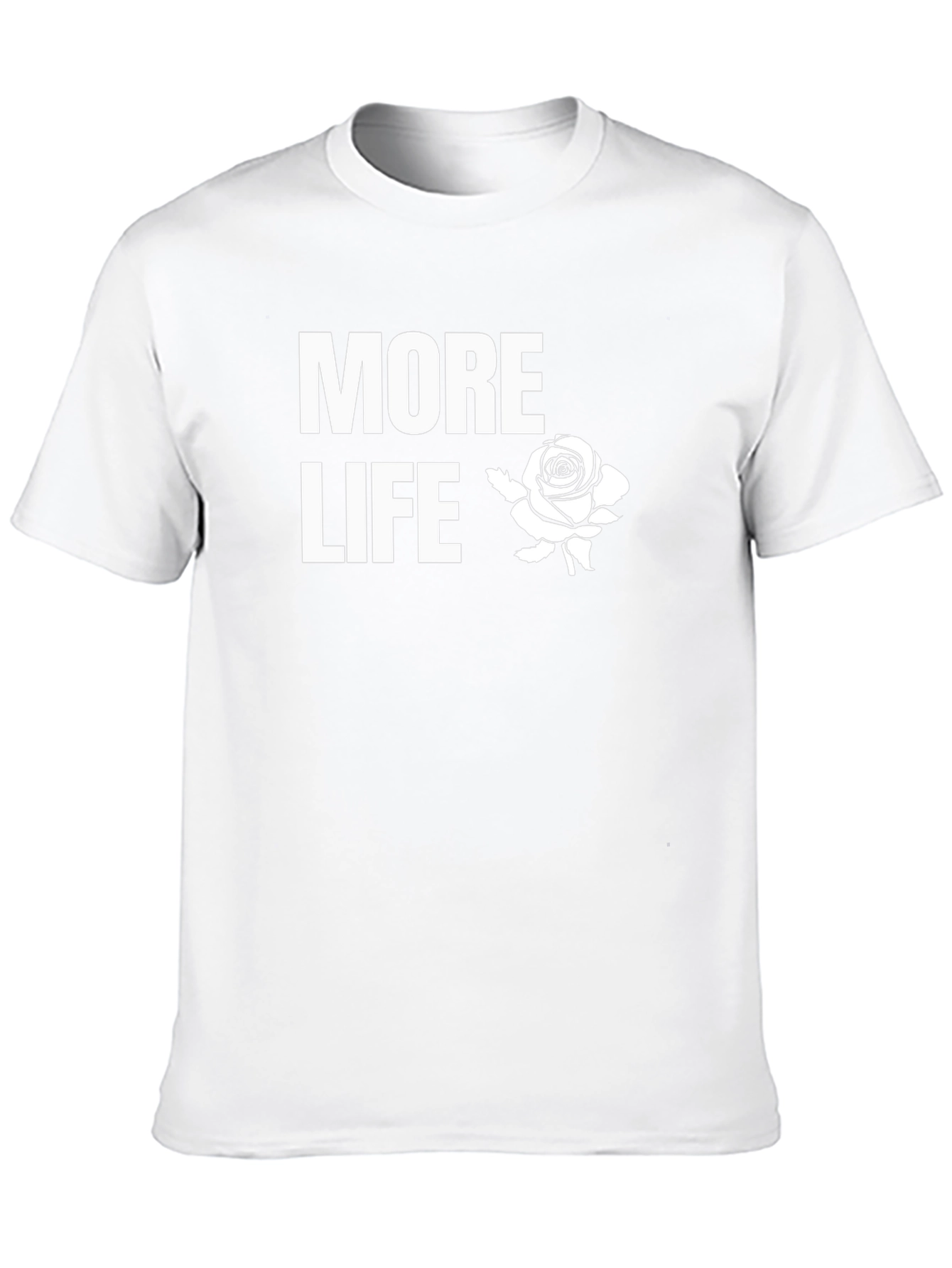 More Life Rose Graphic T-Shirt - Black