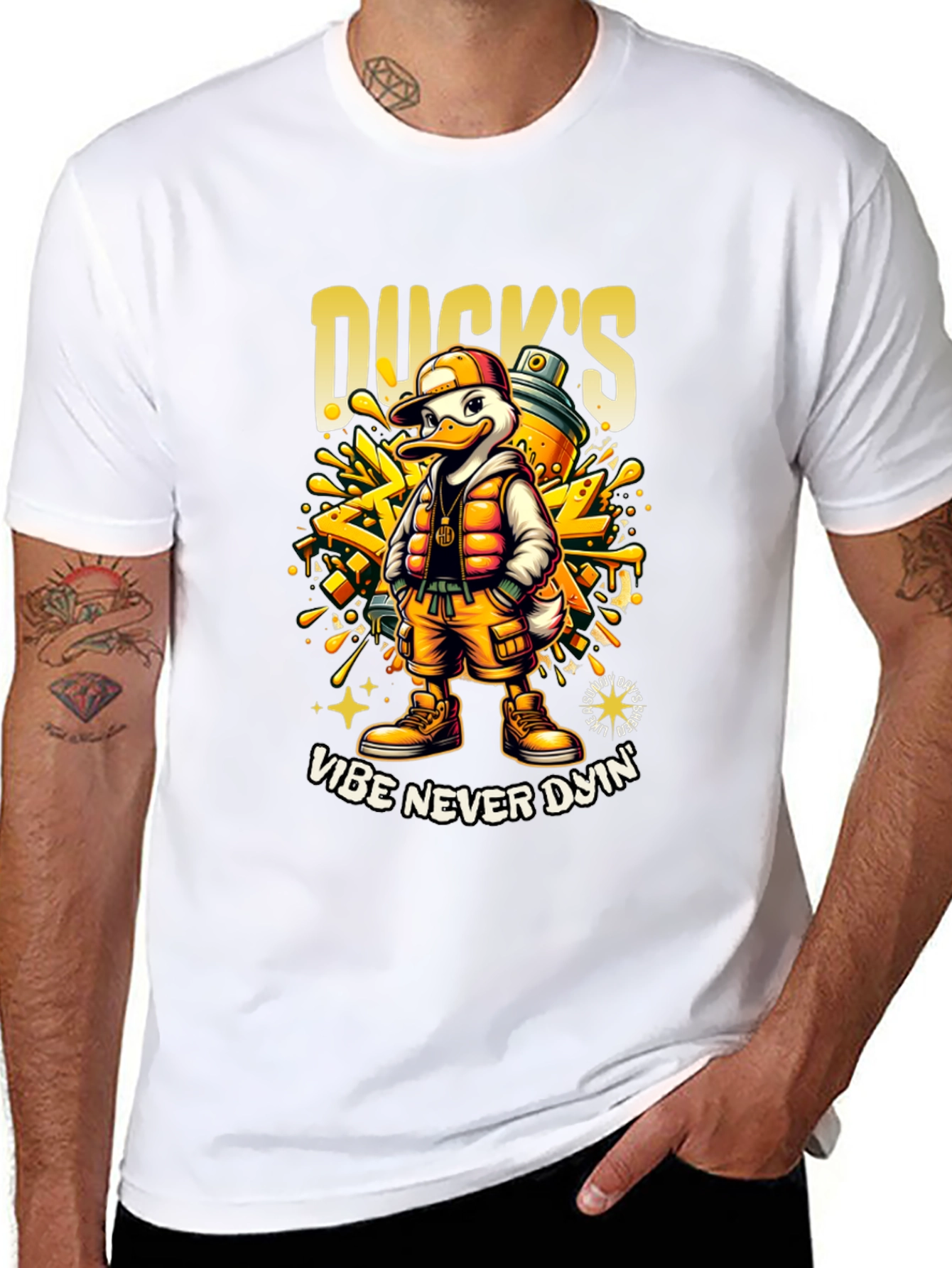 Ducks Vibe Never Dyin Graphic T-Shirt