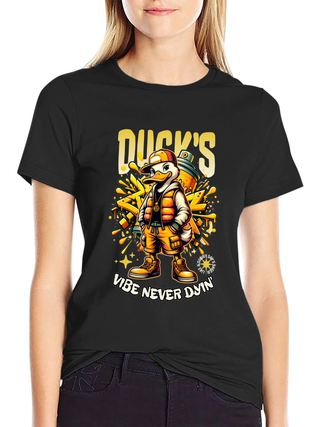 Ducks Vibe Never Dyin Graphic T-Shirt