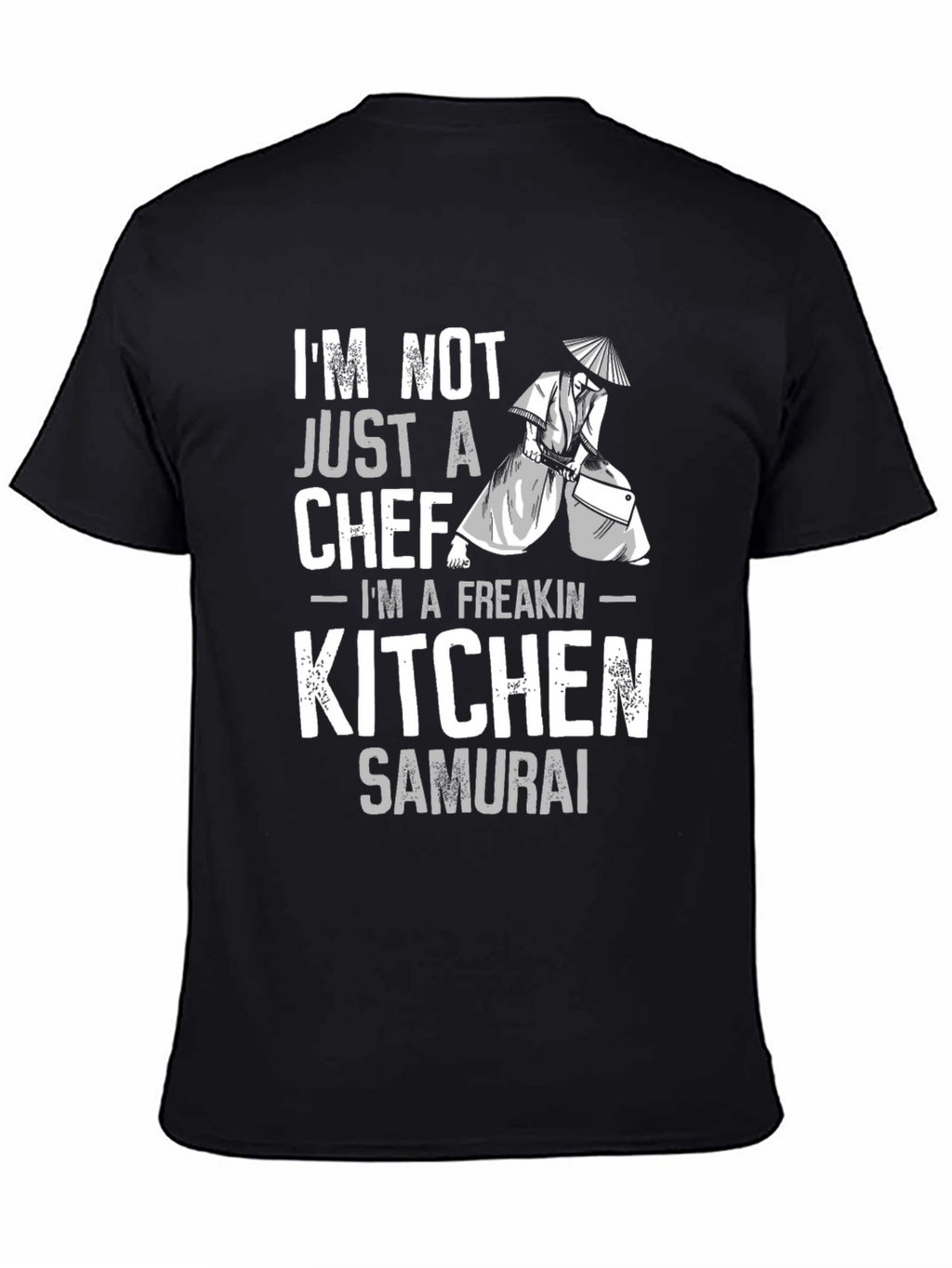 Kitchen Samurai Chef Graphic T-Shirt - Black