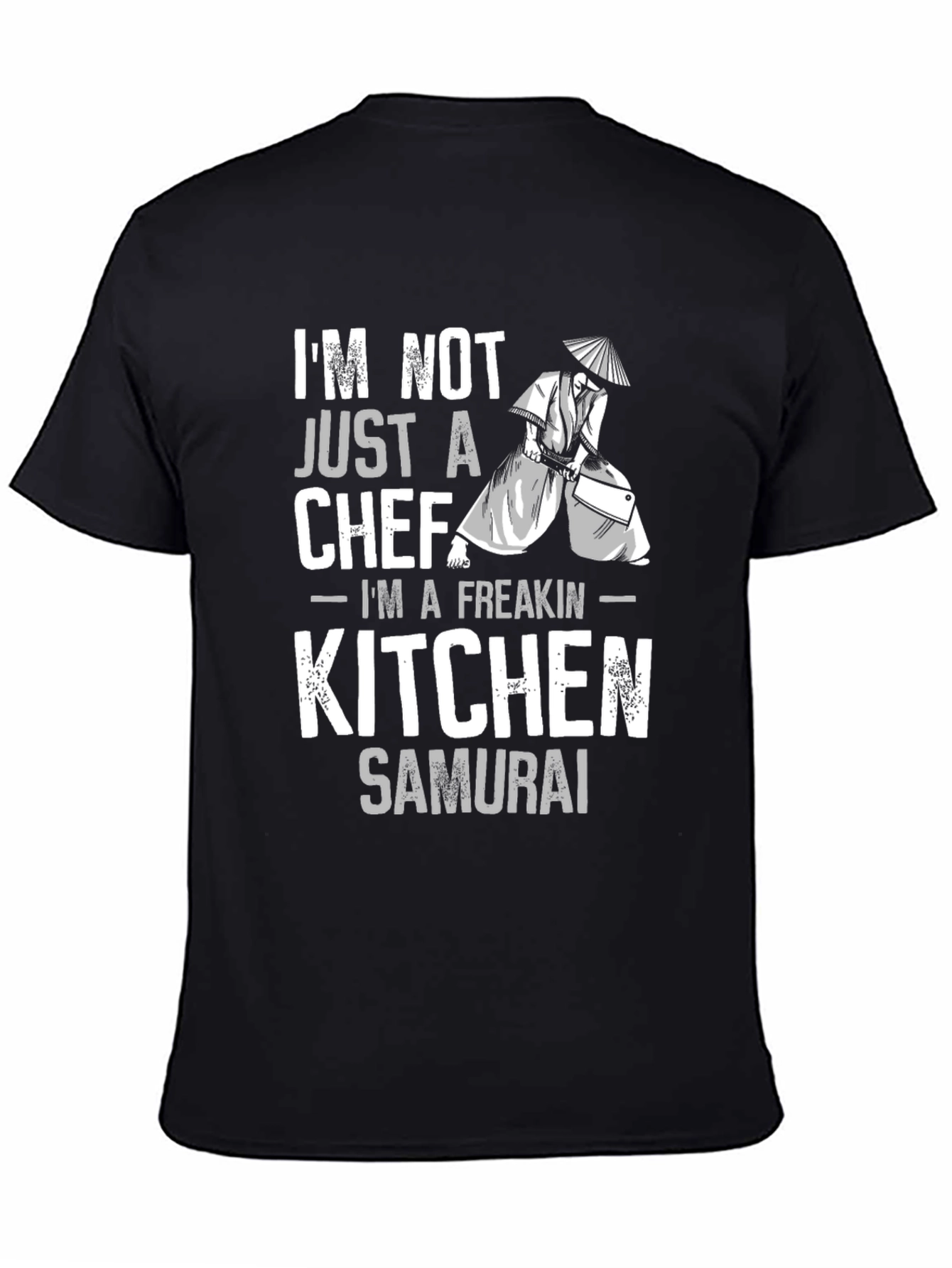 Kitchen Samurai Chef Graphic T-Shirt - Black