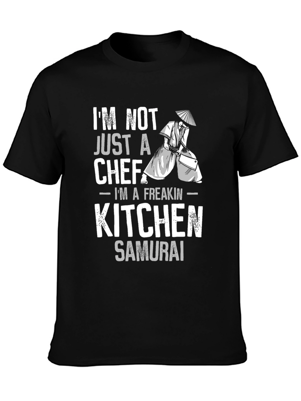 Kitchen Samurai Chef Graphic T-Shirt - Black