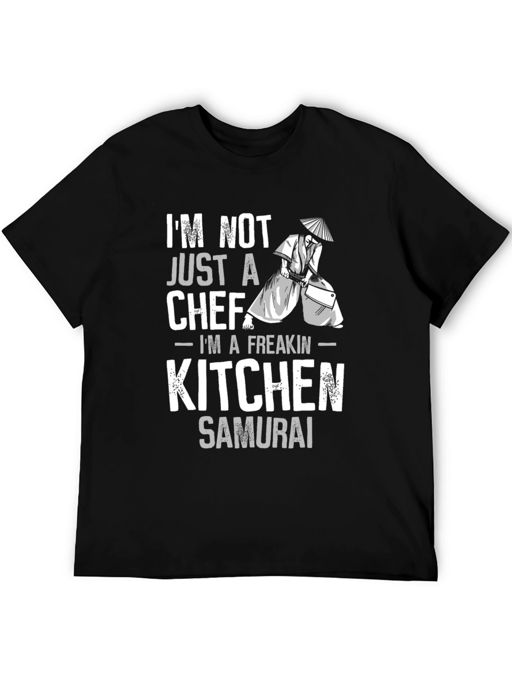 Kitchen Samurai Chef Graphic T-Shirt - Black