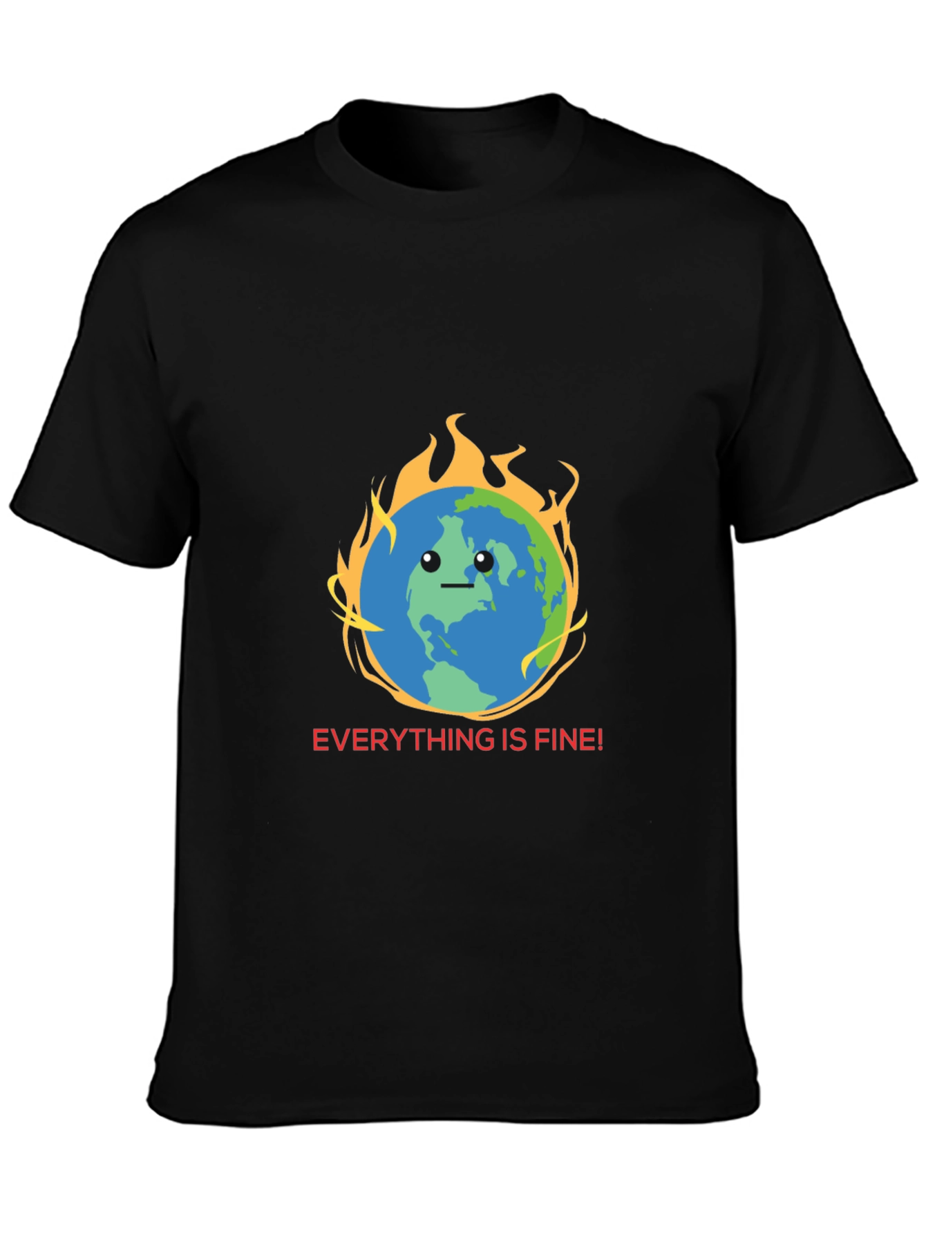 Everything is Fine Earth Graphic Tee