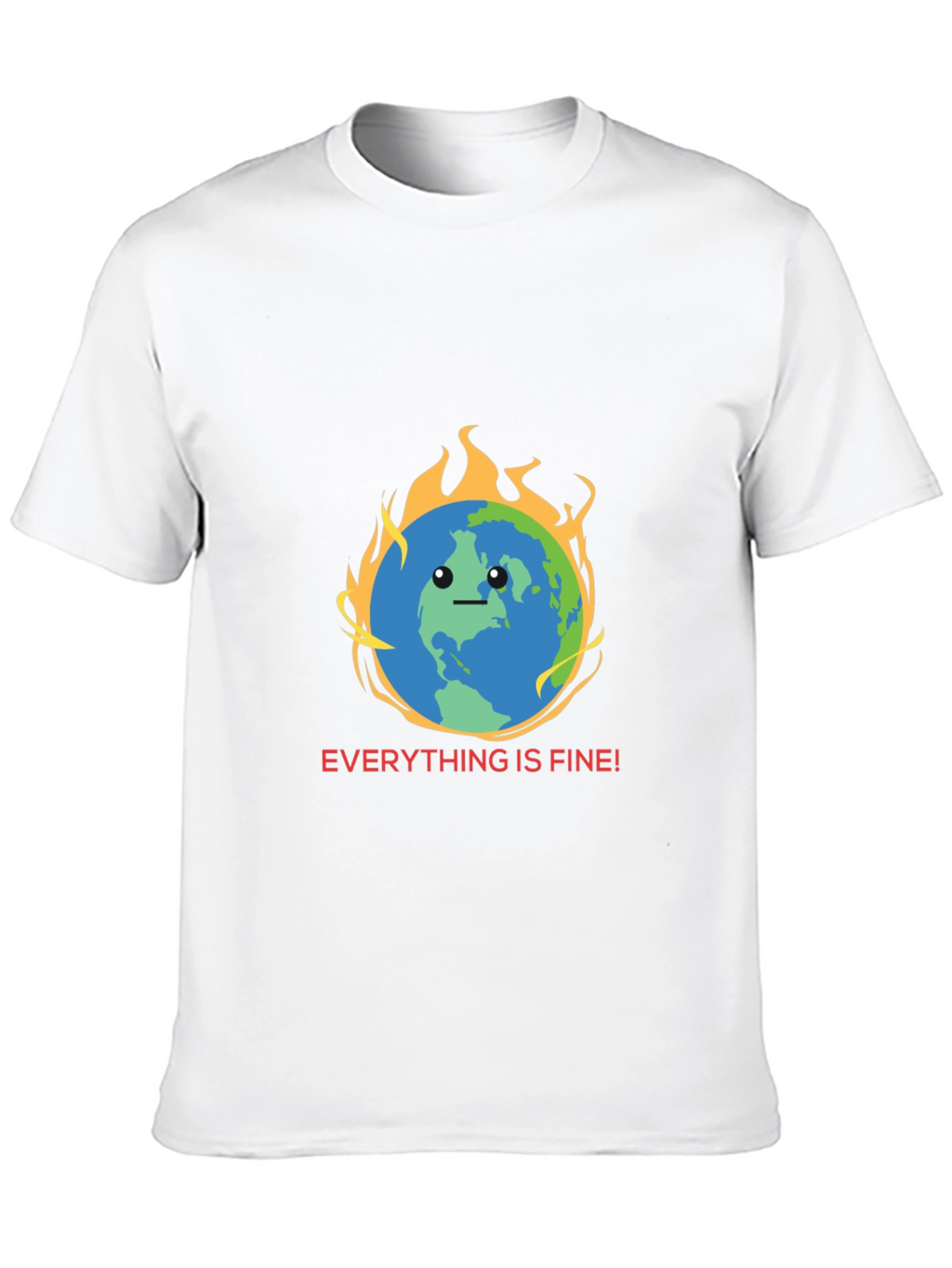 Everything is Fine Earth Graphic Tee