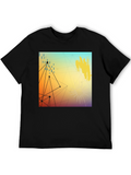 Modern Art Graphic Tee - Stylish Black T-Shirt
