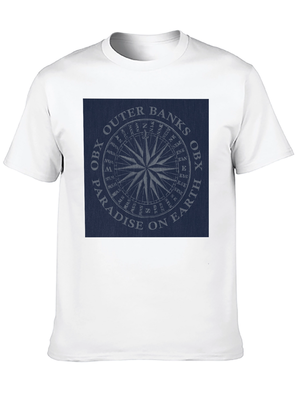 Outer Banks OBX Paradise Compass Black T-Shirt