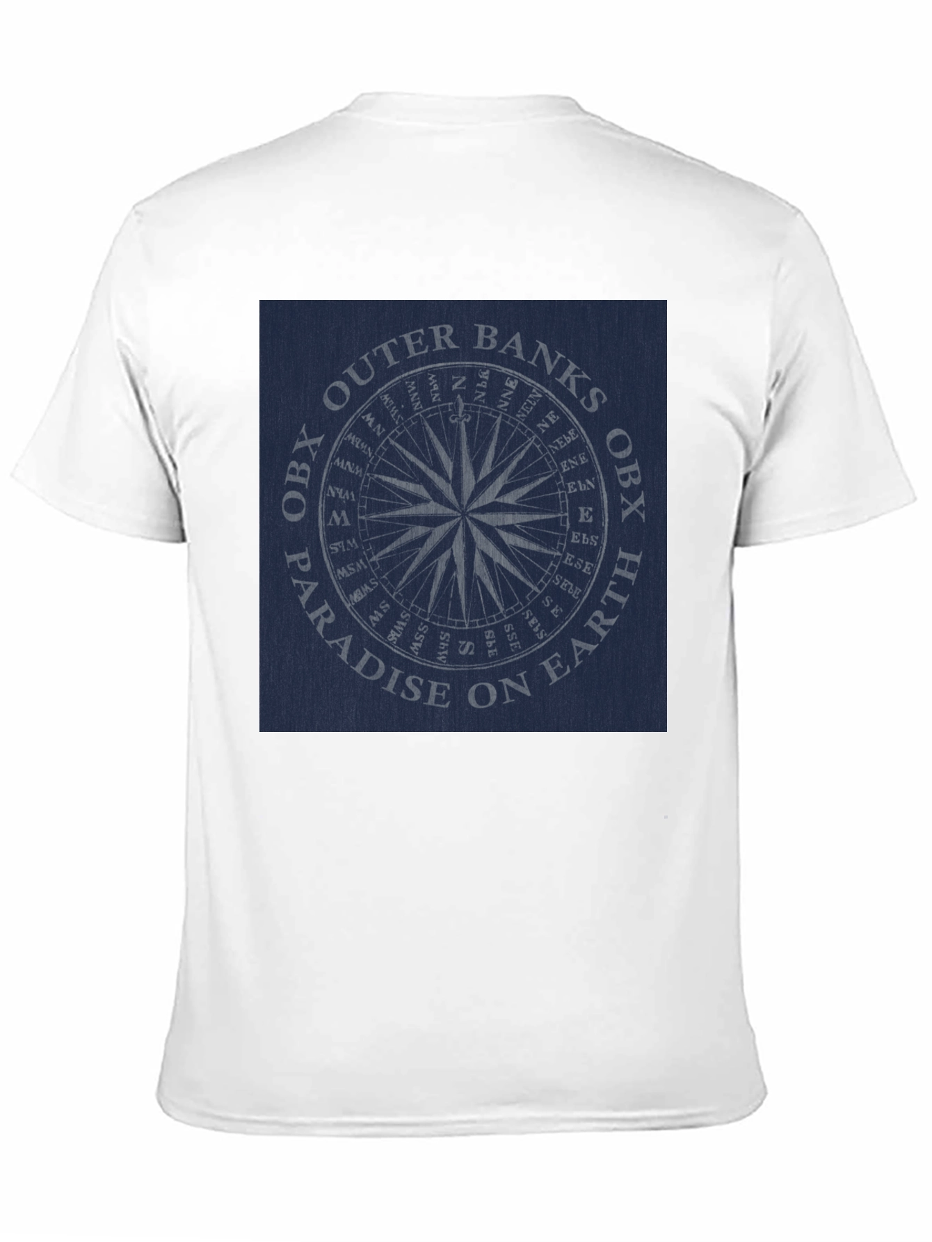 Outer Banks OBX Paradise Compass Black T-Shirt