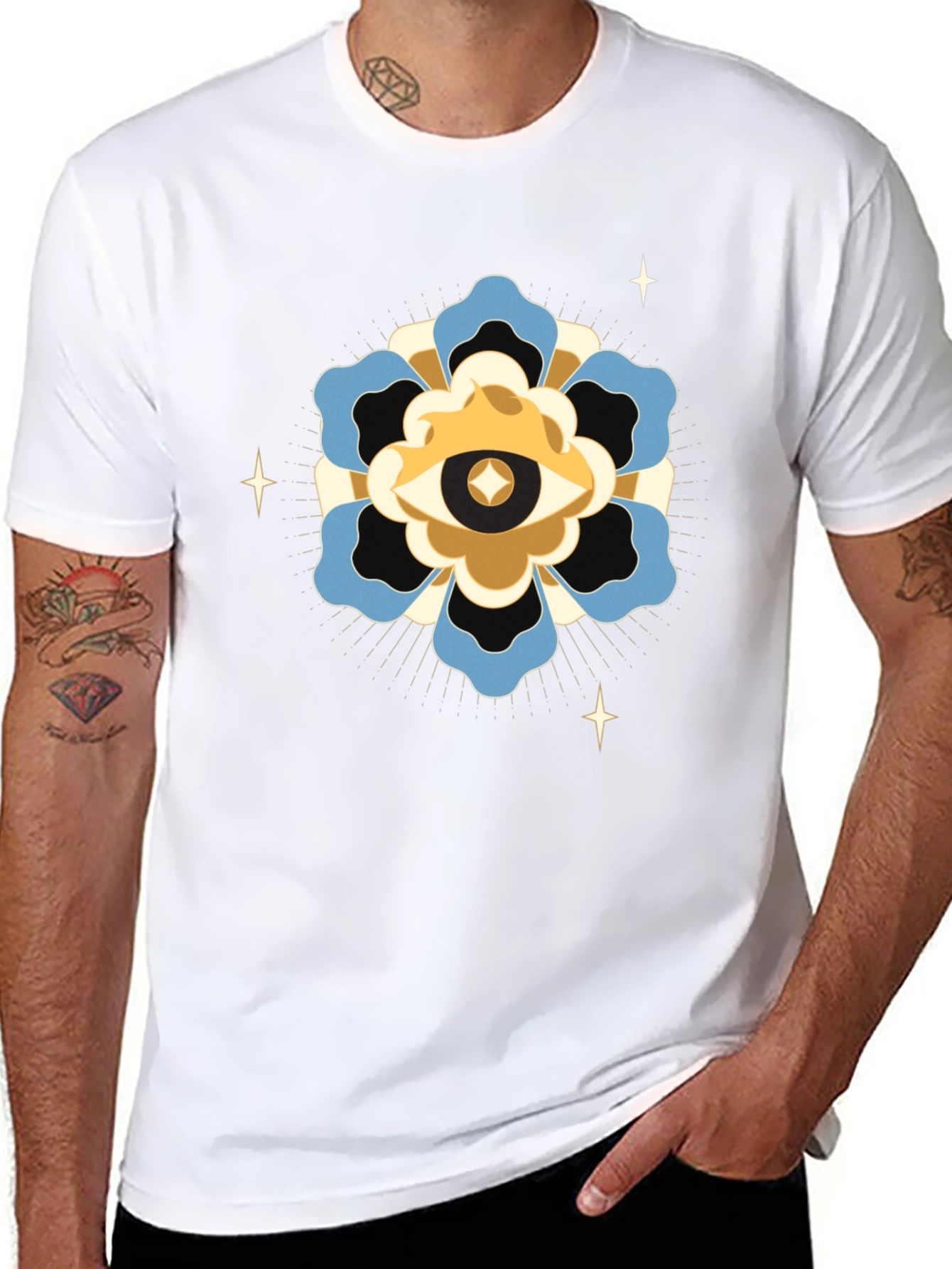 Mystic Eye Graphic Black T-Shirt