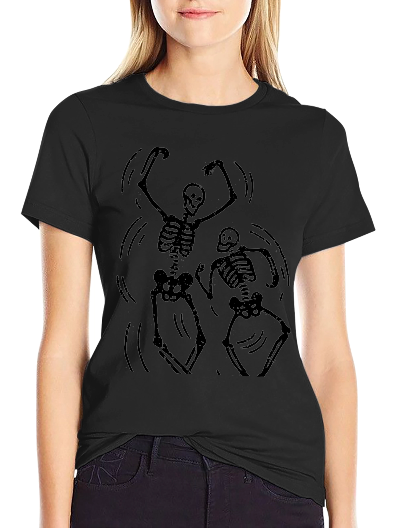 Dancing Skeletons Graphic T-Shirt