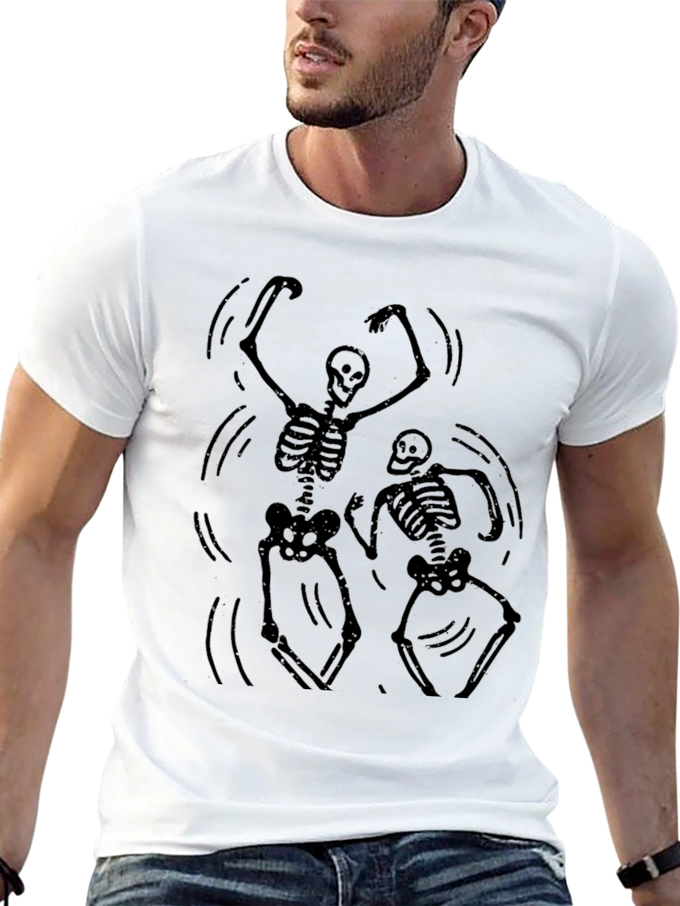 Dancing Skeletons Graphic T-Shirt