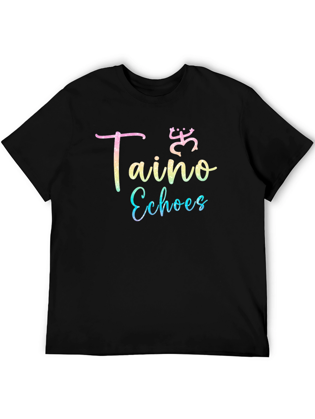 Taino Echoes Black Graphic Tee