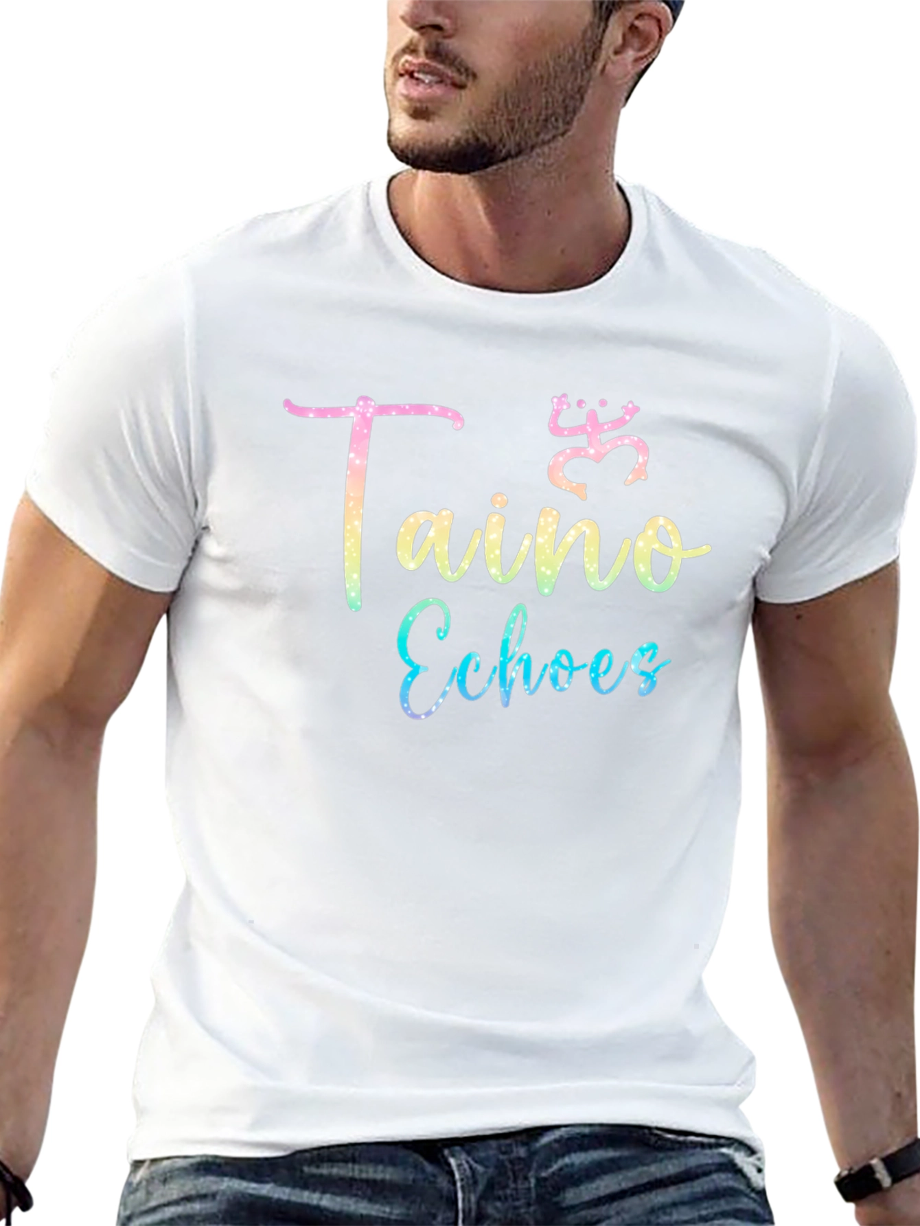 Taino Echoes Black Graphic Tee