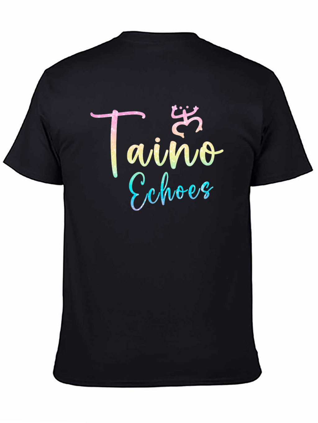 Taino Echoes Black Graphic Tee