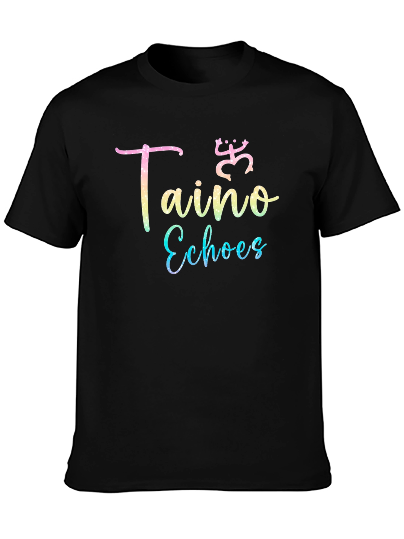 Taino Echoes Black Graphic Tee