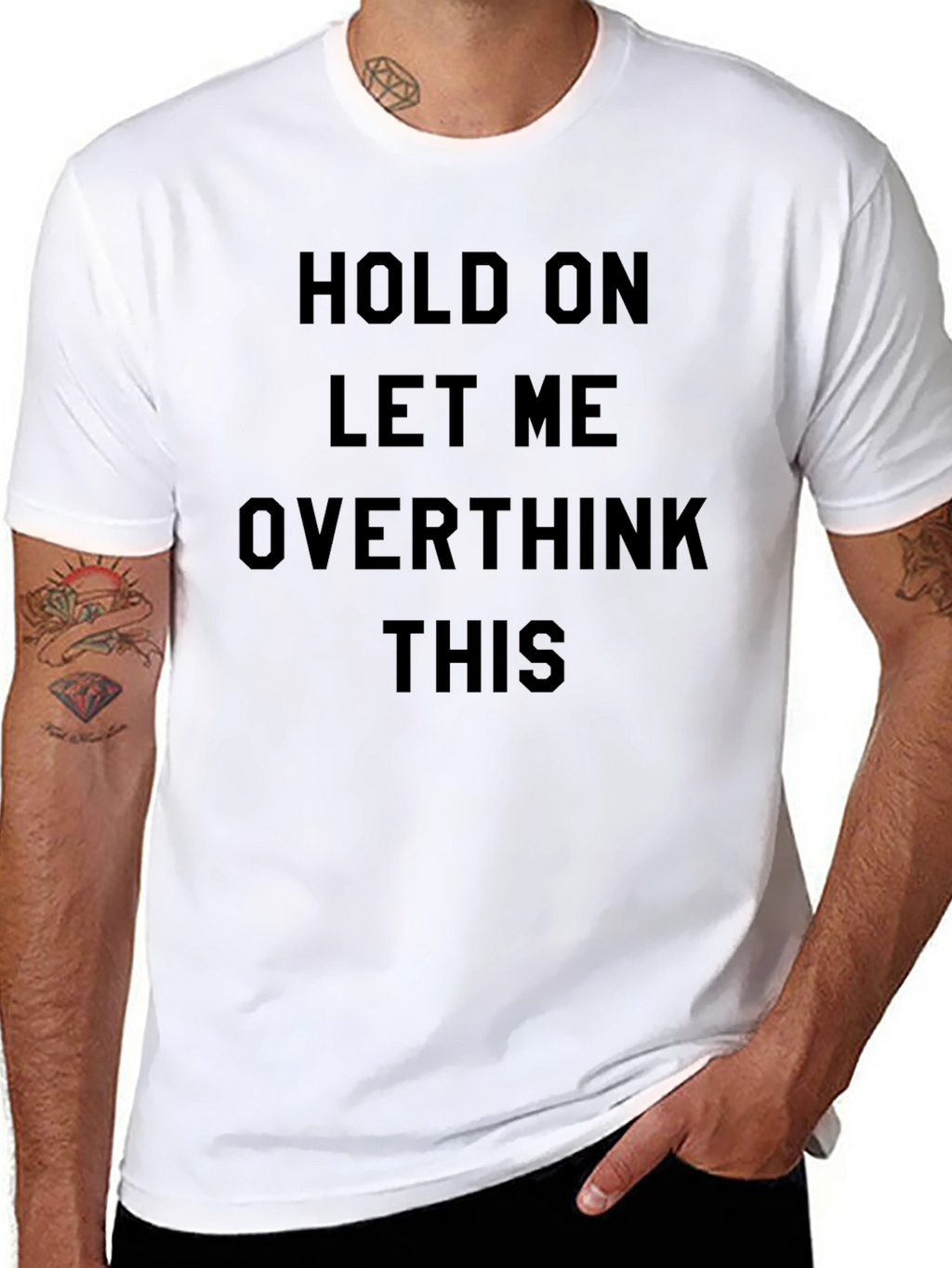 Hold On Overthink T-Shirt: Funny Sarcastic Tee