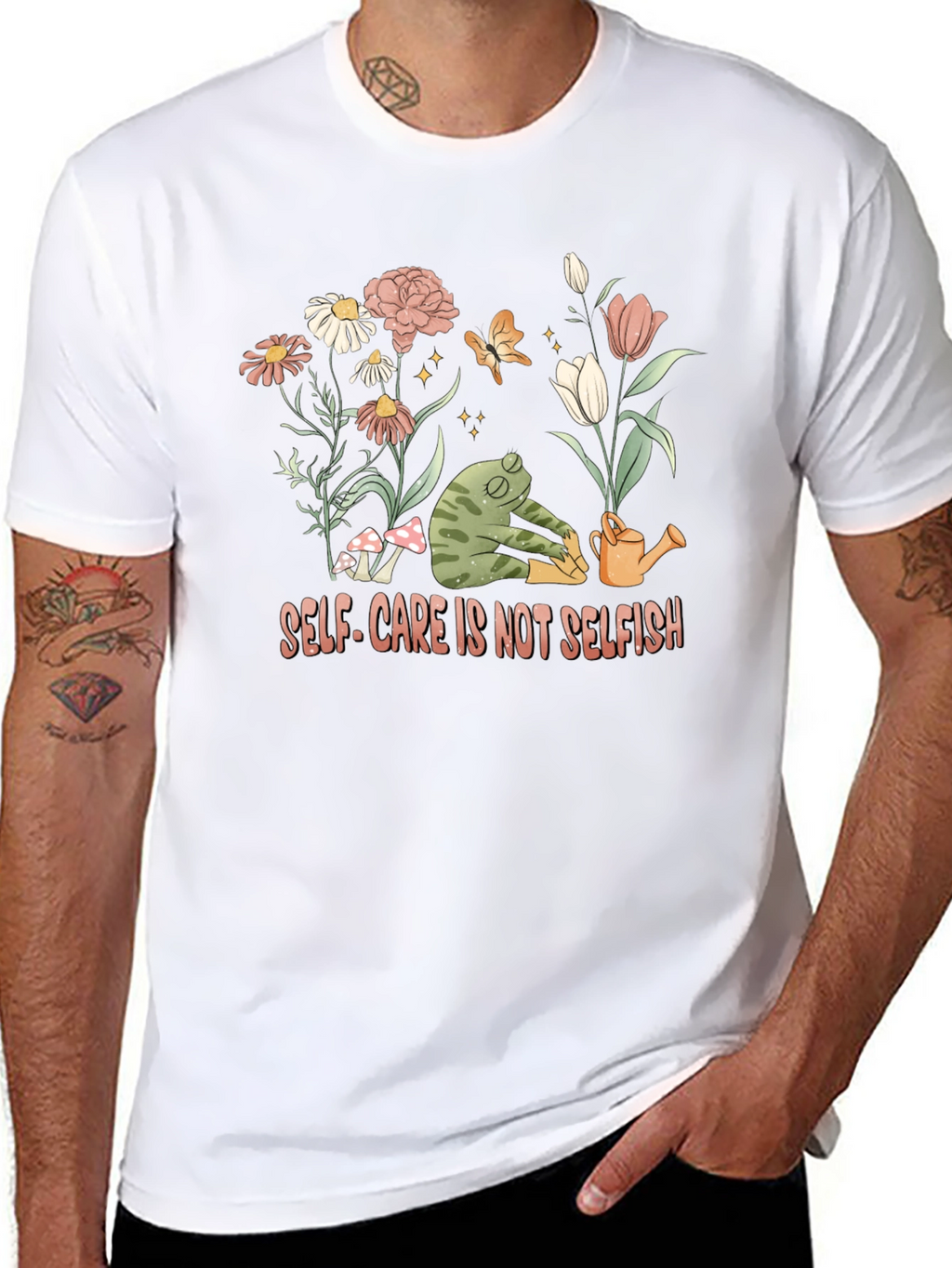 Self-Care Frog Graphic Tee