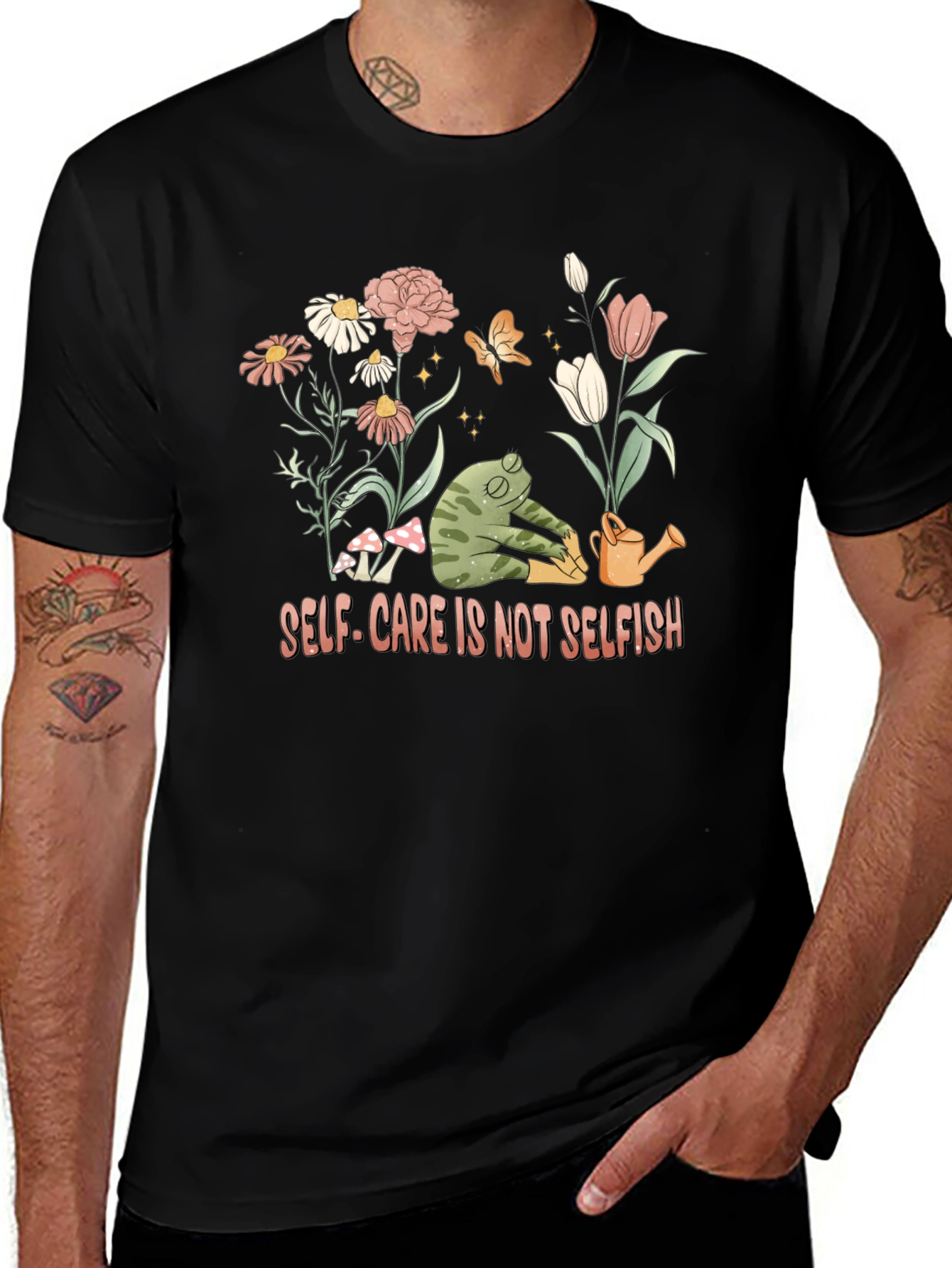 Self-Care Frog Graphic Tee