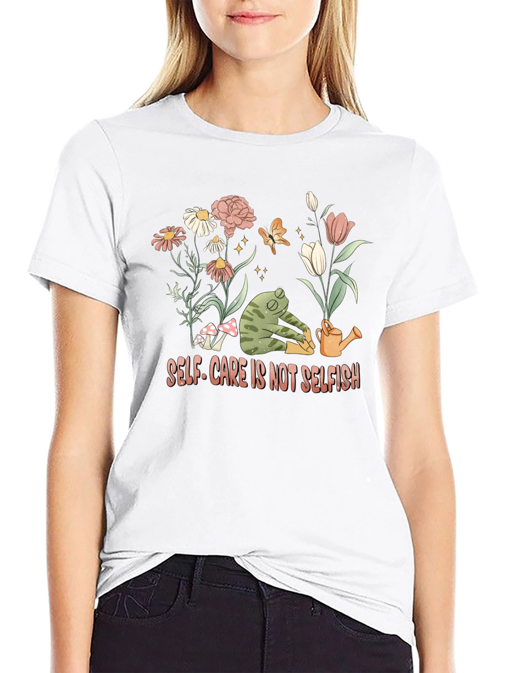 Self-Care Frog Graphic Tee