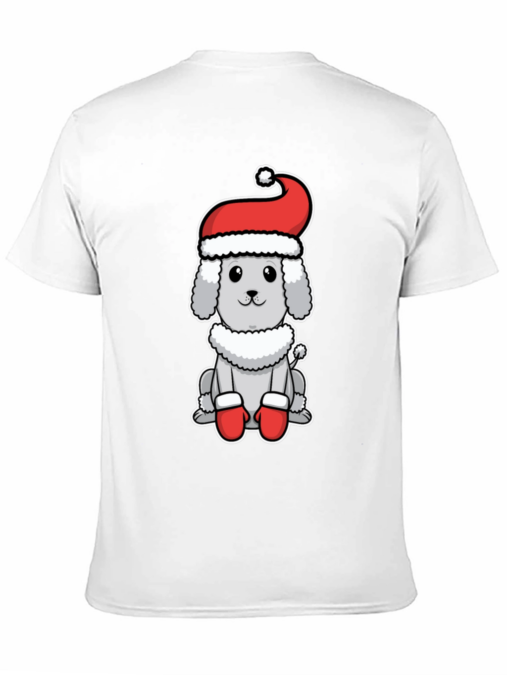Festive Poodle Tee - Holiday Dog Shirt