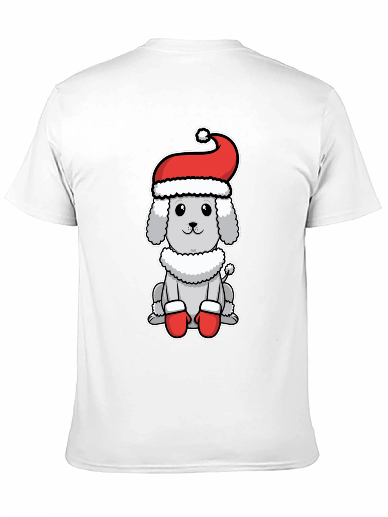 Festive Poodle Tee - Holiday Dog Shirt