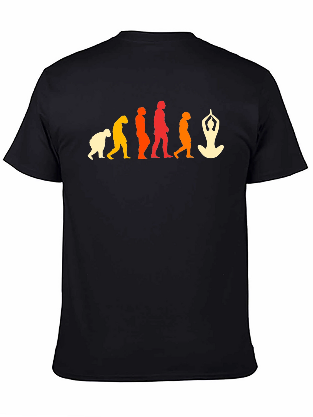 Yoga Evolution T-Shirt - Black Graphic Tee