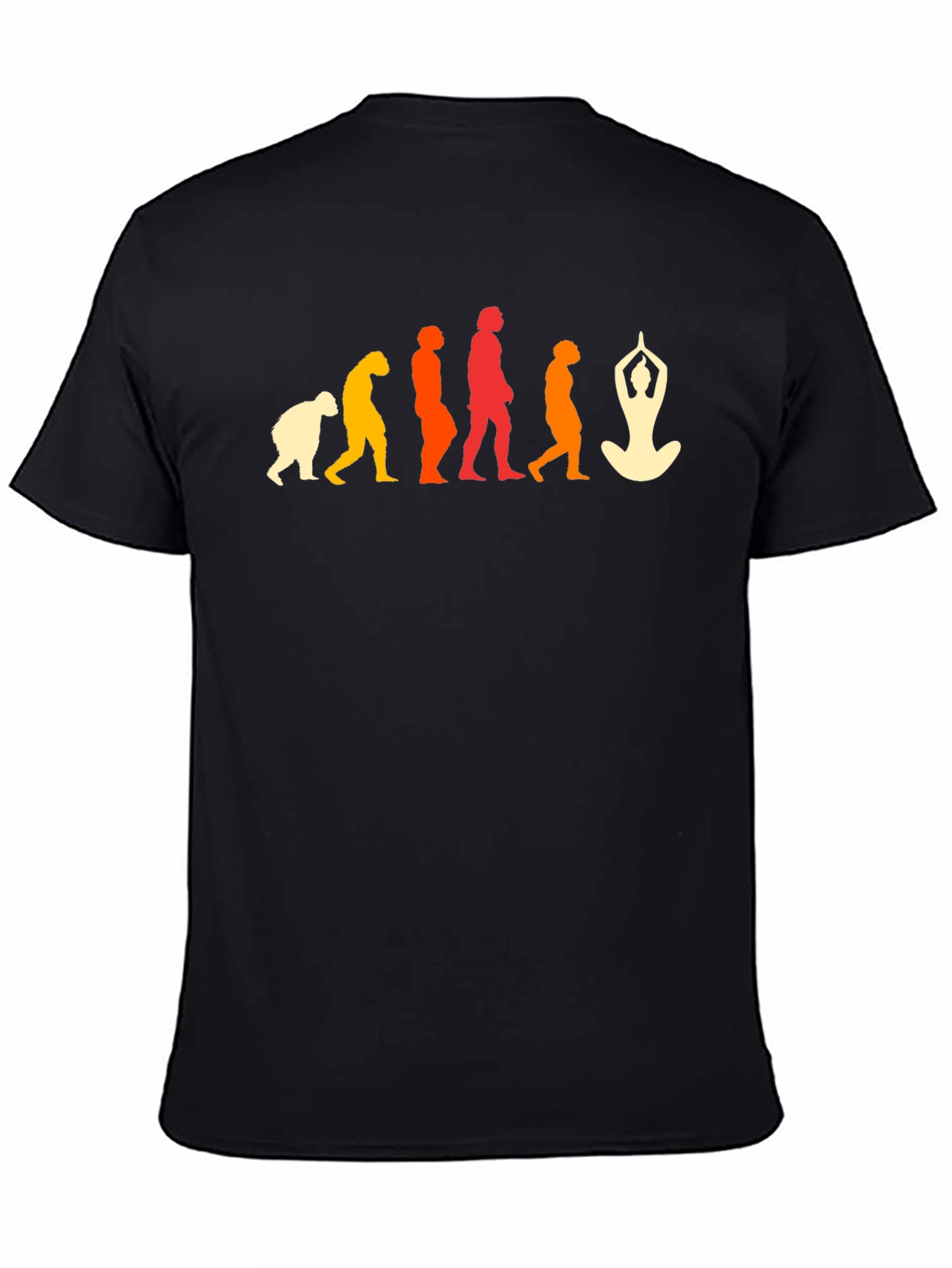 Yoga Evolution T-Shirt - Black Graphic Tee