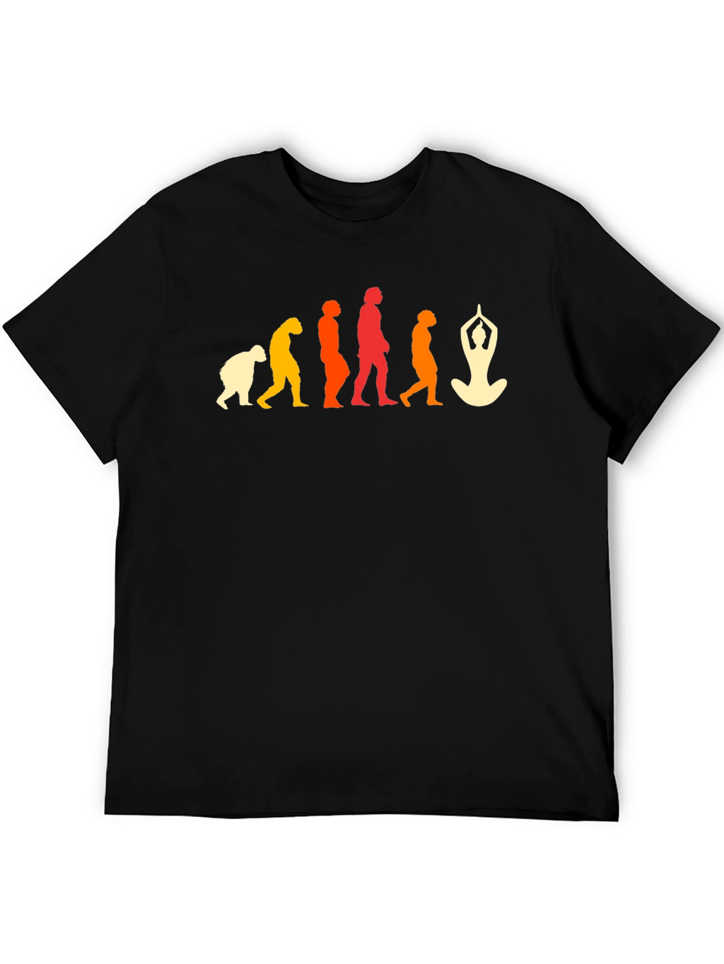 Yoga Evolution T-Shirt - Black Graphic Tee