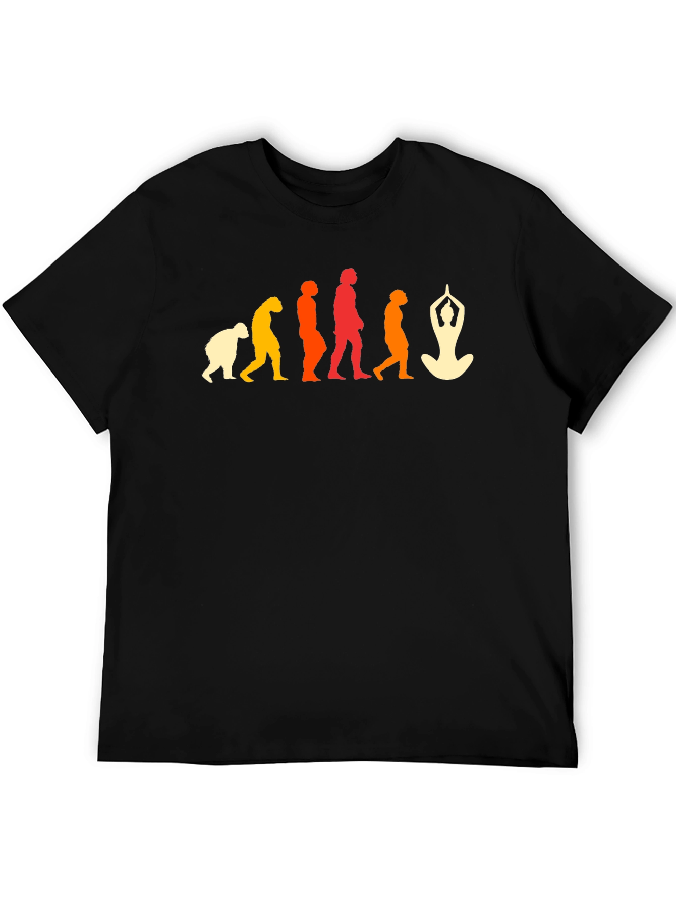 Yoga Evolution T-Shirt - Black Graphic Tee
