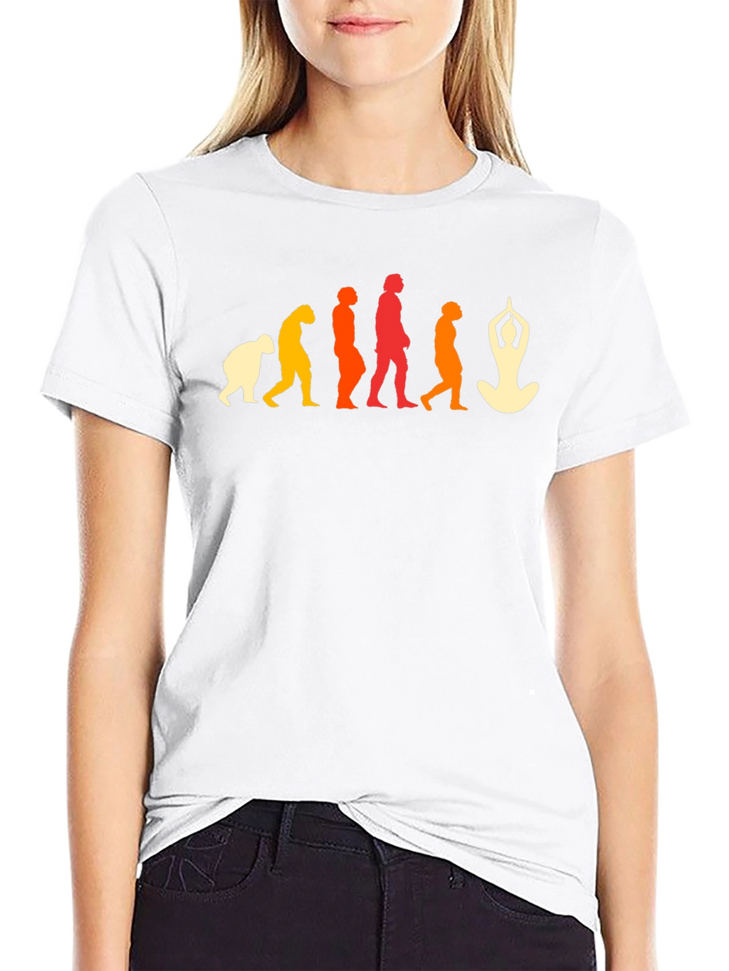 Yoga Evolution T-Shirt - Black Graphic Tee