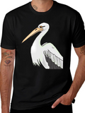 Pelican Graphic Tee - Black Cotton T-Shirt