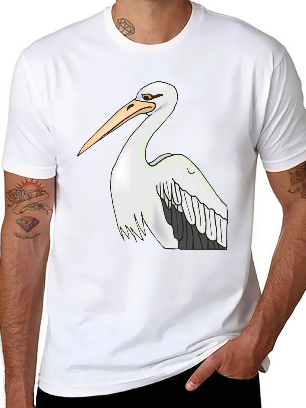 Pelican Graphic Tee - Black Cotton T-Shirt