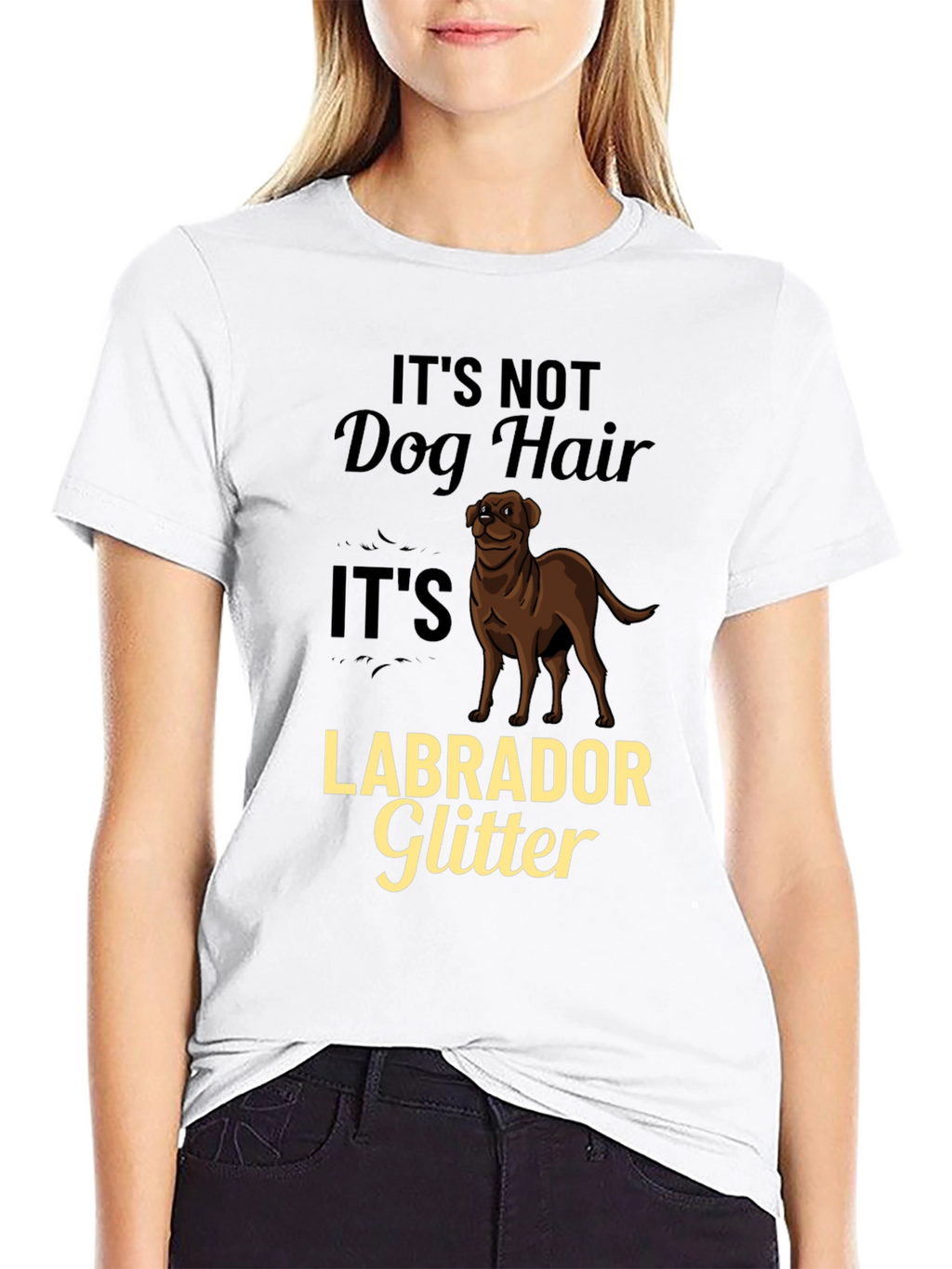 Labrador Glitter Dog Lover T-Shirt