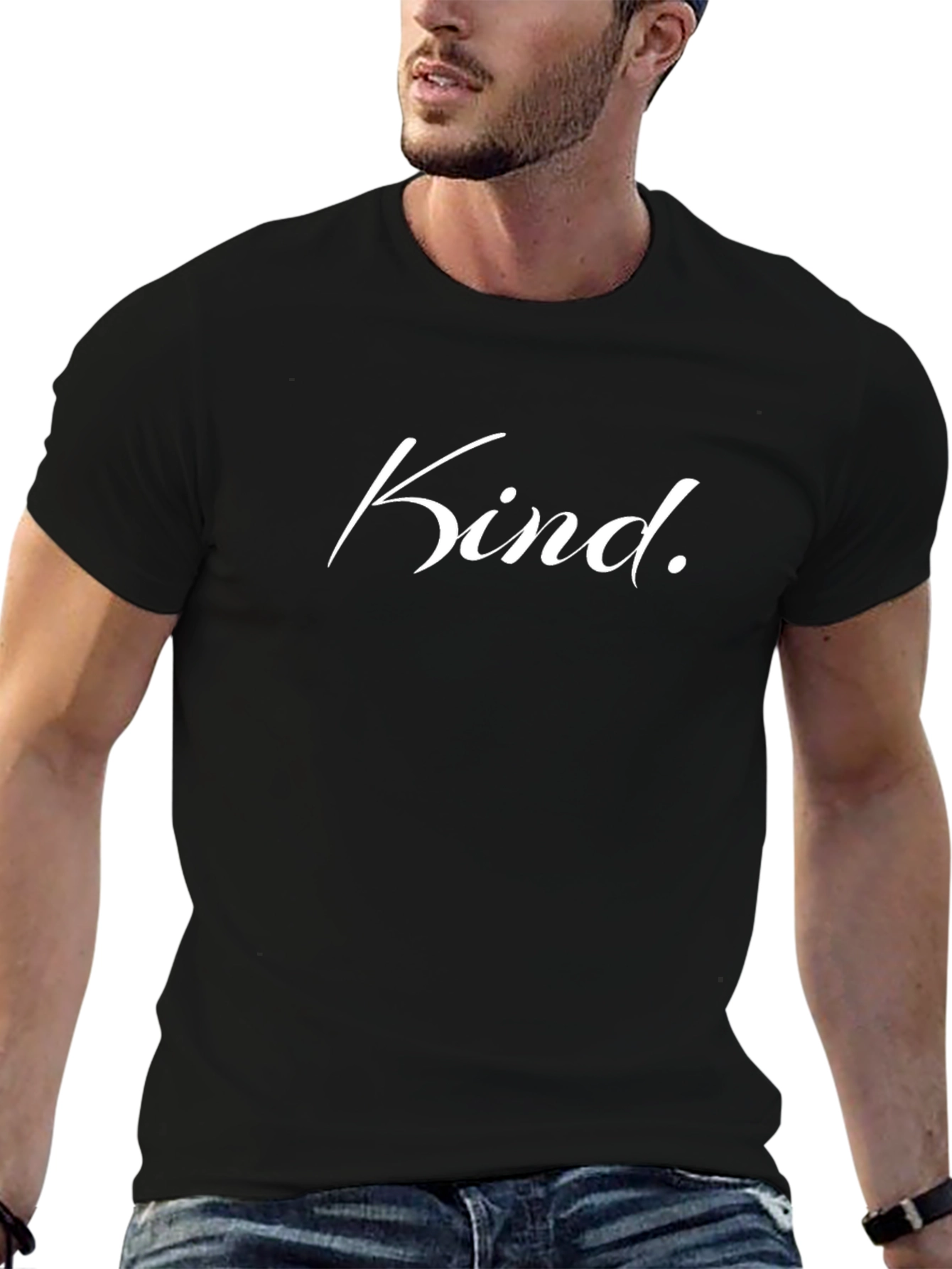 Kind Graphic Tee - Black Casual T-Shirt