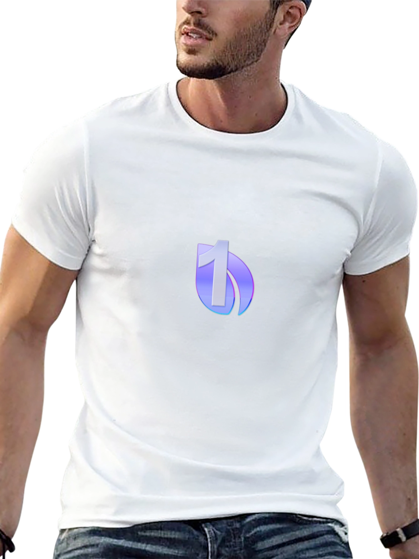 Modern Number One Logo T-Shirt