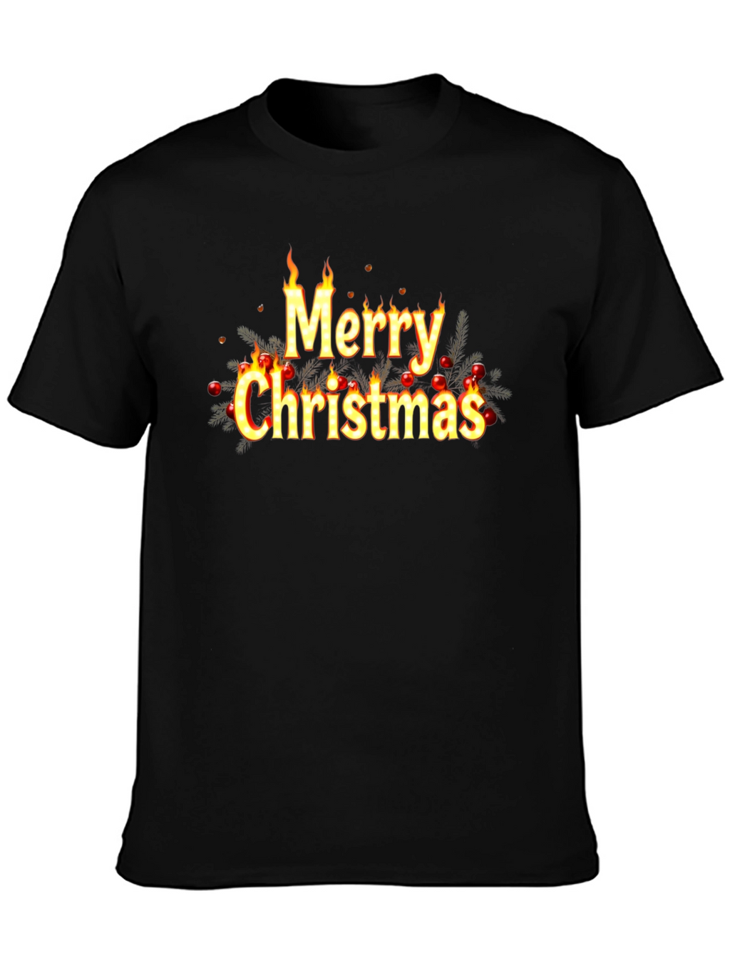 Festive Merry Christmas Graphic Tee - Holiday Style!