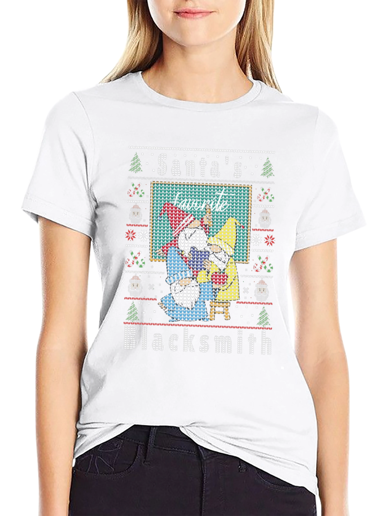 Santas Favorite Blacksmith Christmas Sweater T-Shirt