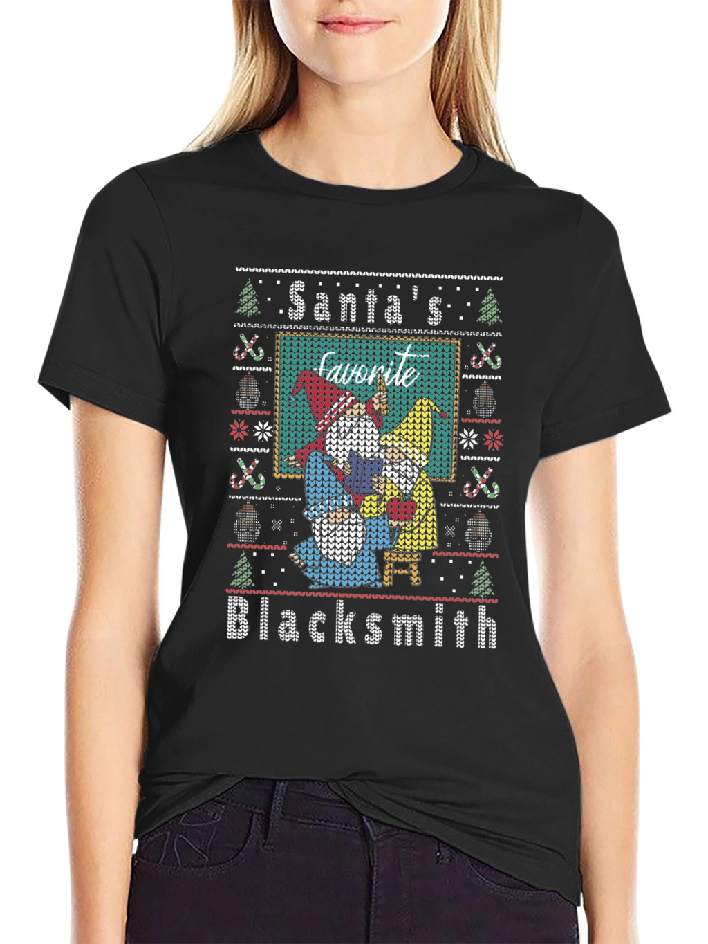 Santas Favorite Blacksmith Christmas Sweater T-Shirt