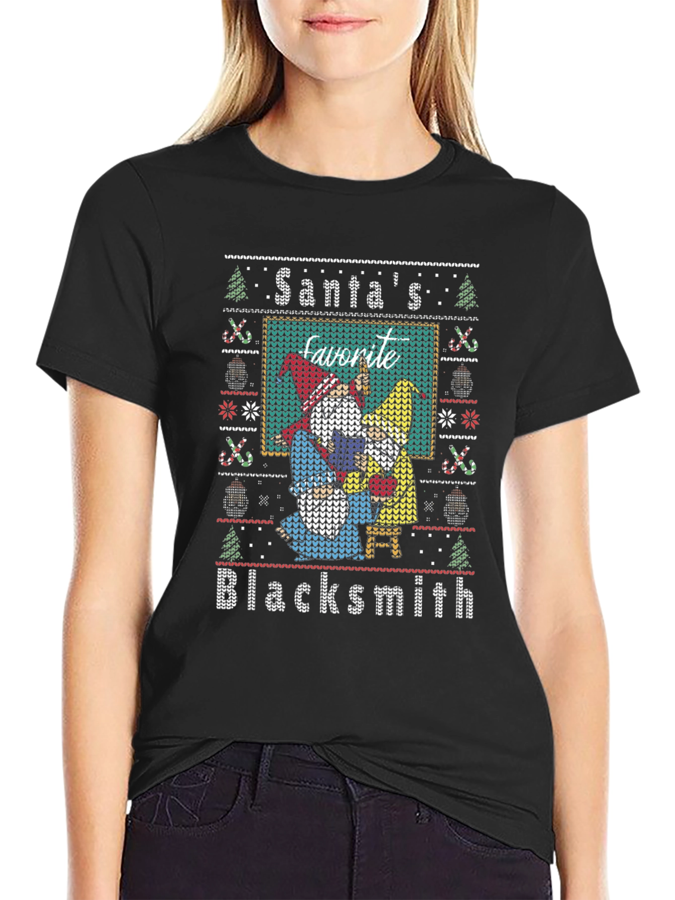 Santas Favorite Blacksmith Christmas Sweater T-Shirt